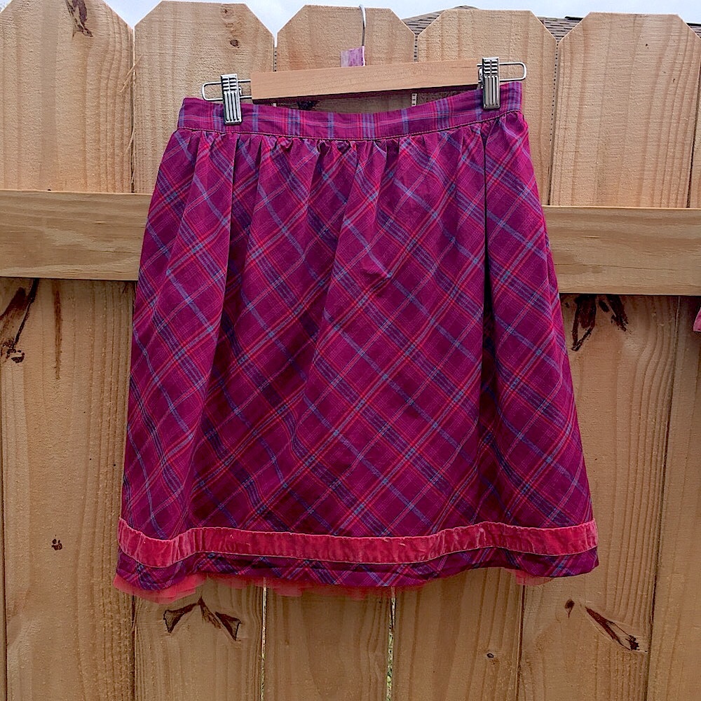 Matilda Jane woman’s skirt purple and pink